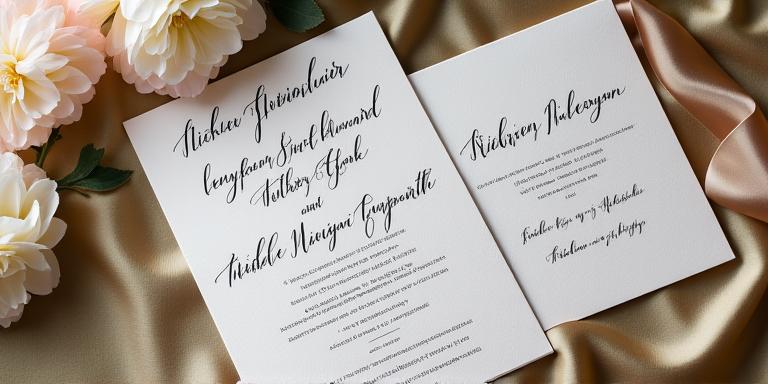 Design invito matrimonio di lusso